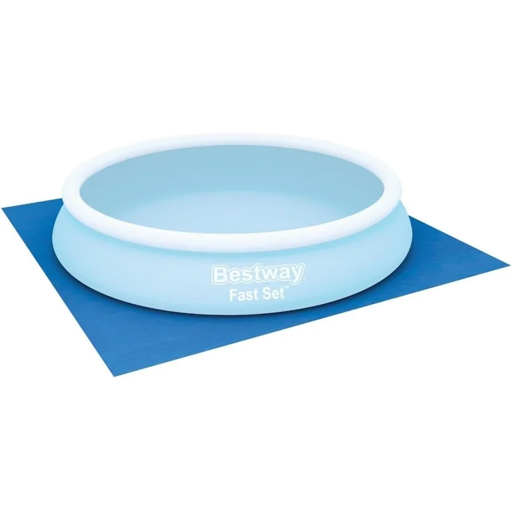 Bestway PE-Bodenplane 396x396 cm, blau, quadratisch – Bild 6