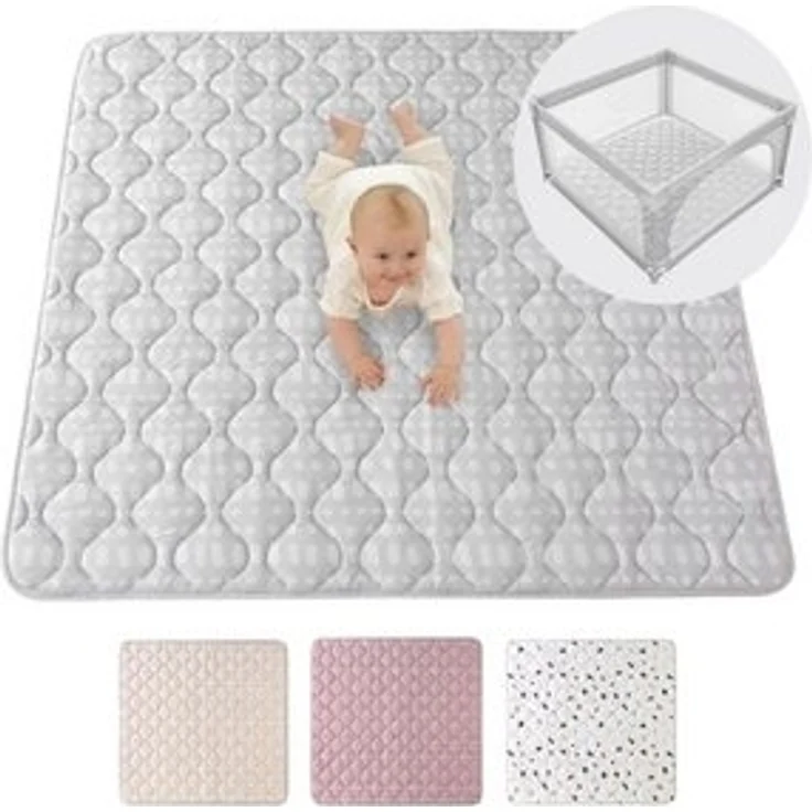 Krabbeldecke für Baby 1,27m, Krabbelmatte, Spielmatte mit Rutschfester Unterseite, Hakuna Matte – Bild 6