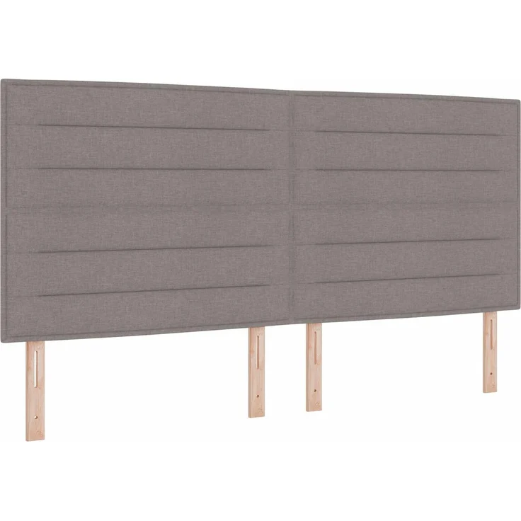 vidaXL Ottoman-Bett mit Matratze und LED Taupe 200 x 200 cm Stoff 3458018 – Bild 5