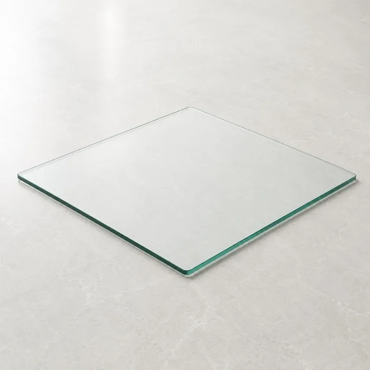 Glasplatte Gehärtetes 8mm Glas 40x40cm Scheibe Servierplatte Glasscheibe TERRY
