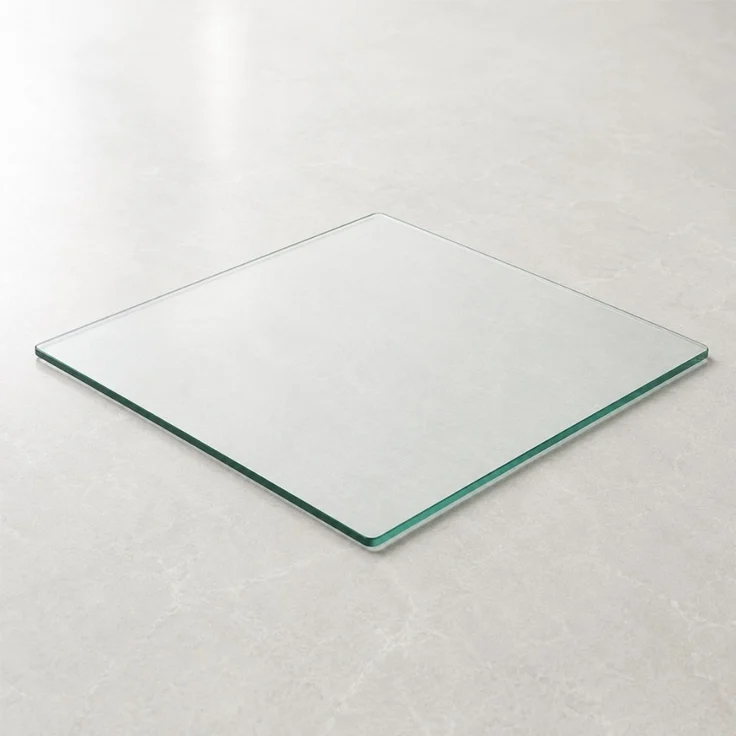 Glasplatte Gehärtetes 8mm Glas 40x40cm Scheibe Servierplatte Glasscheibe TERRY – Bild 1