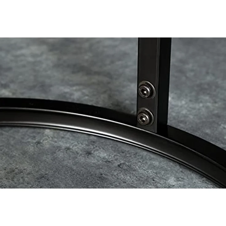 riess-ambiente Beistelltisch ELEGANCE 50cm weiß / schwarz (Set, 2-St), Wohnzimmer · Kristallglas · Metall · rund · Marmor-Dekor · Barock – Bild 5