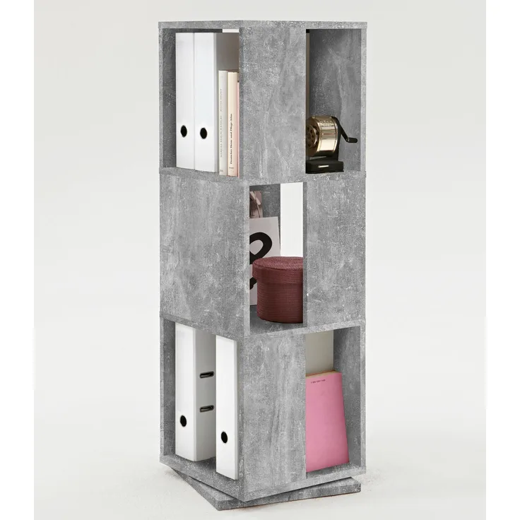 Drehregal >Jork< in Beton LA - 34x108cm (BxH)