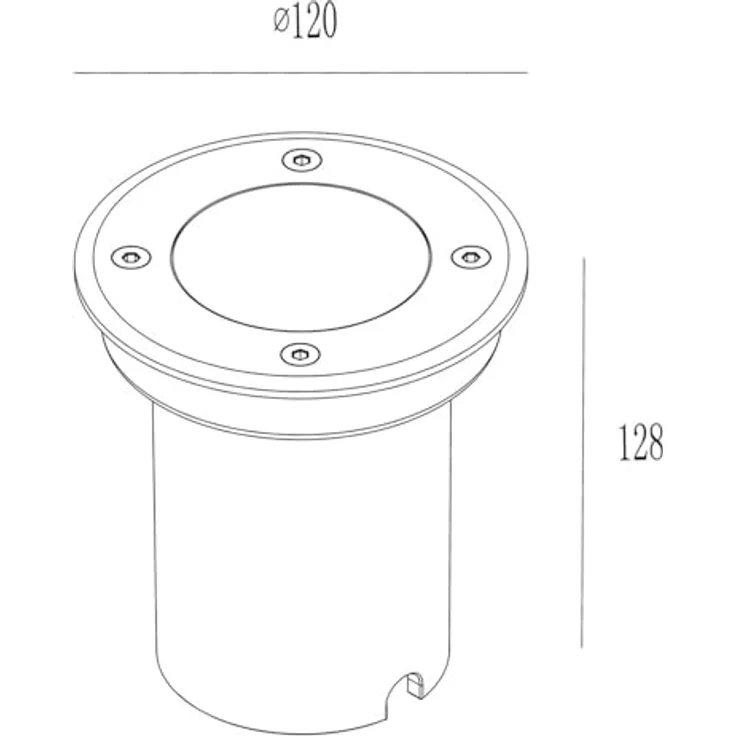 Lucande Bodeneinbaustrahler Ava, wasserdicht IP67, Aluminium Edelstahl, 1-flammig (GU10), Außenleuchte für Garten und Terrasse – Bild 3