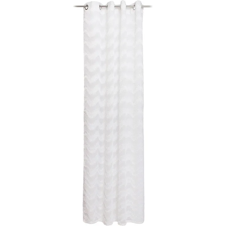 Gözze 'WAVE' Ösenvorhang, 100% Polyester weiß, 140x245 cm