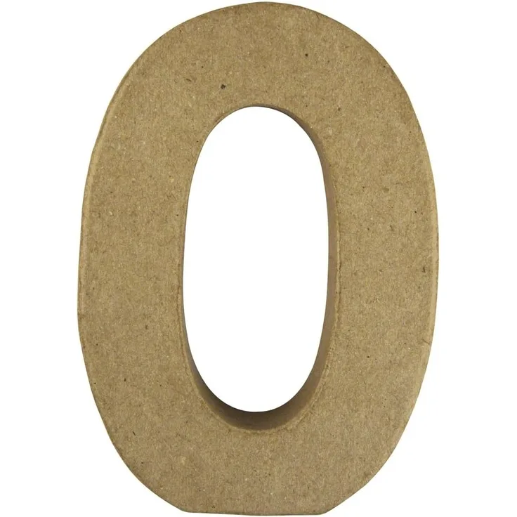 Pappmaché Buchstabe OFSC Recycled 100%, 15x10,5x3cm
