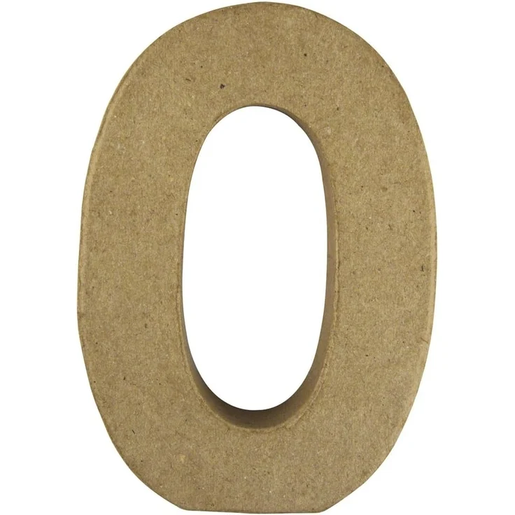 Pappmaché Buchstabe OFSC Recycled 100%, 15x10,5x3cm