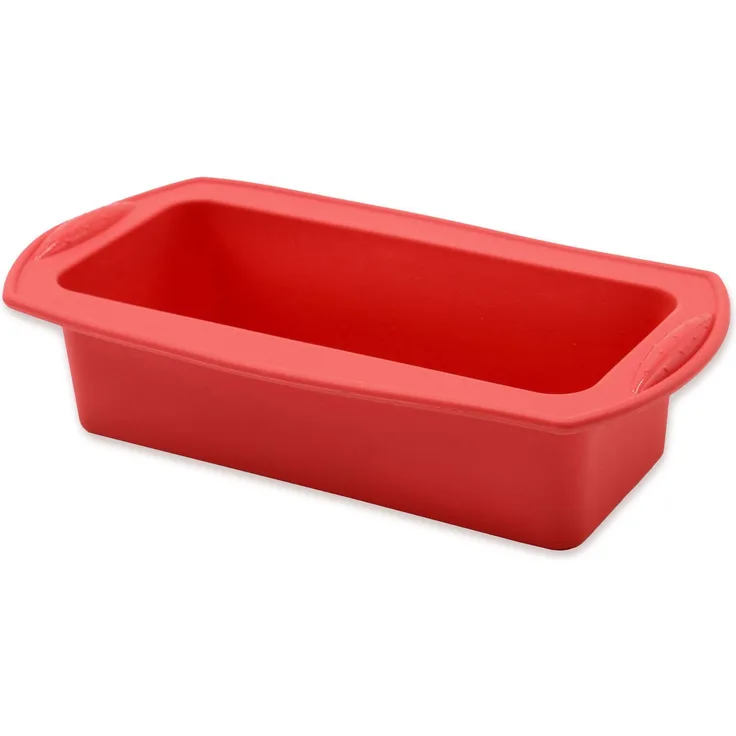 ZOLLNER Silikonbackform Kastenform, 21x8,5x6 cm, rot