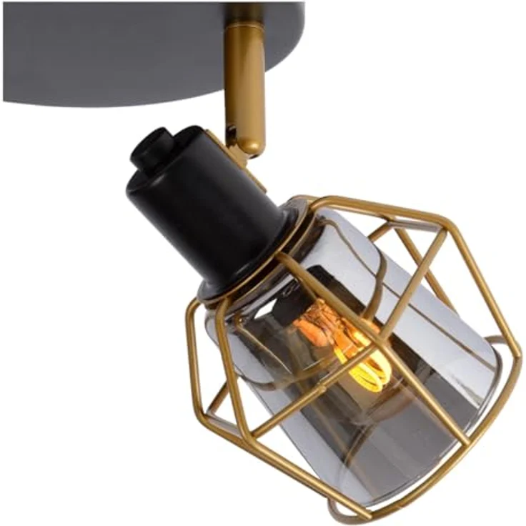 LUCIDE NILA, Deckenstrahler Ø 36 cm, 3xE14, schwenkbar, schwarz, Metall, dimmbar – Bild 5