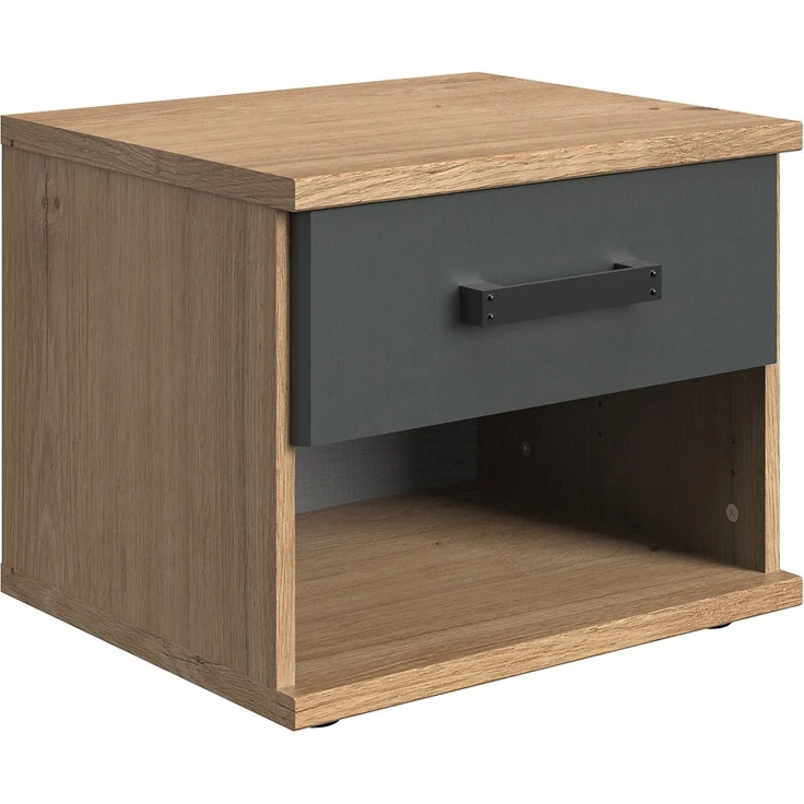 Jugendzimmer Set mit Bett 140cm Nachtkonsole Schwebetüren Kleiderschrank EVERTON-43 mit Schreibtisch – Bild 3