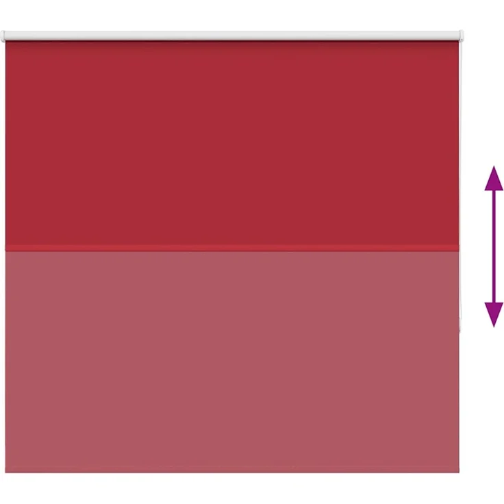 vidaXL Verdunkelungsrollo Rot 160x150cm Stoffbreite 156,6cm Polyester 4011790 – Bild 4
