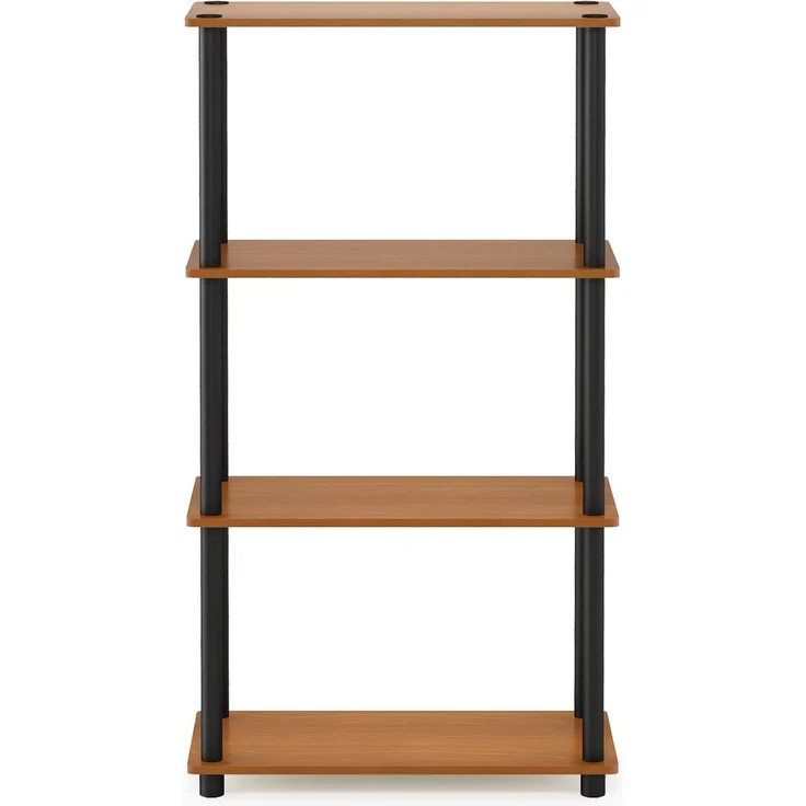 Furinno Turn-N-Tube 4-Stufe Mehrzweck-Regal, Kirsche/Schwarz, 59. 9 (Breite) x 109. 9 (Höhe) x 29. 7 (Tiefe) cm – Bild 10