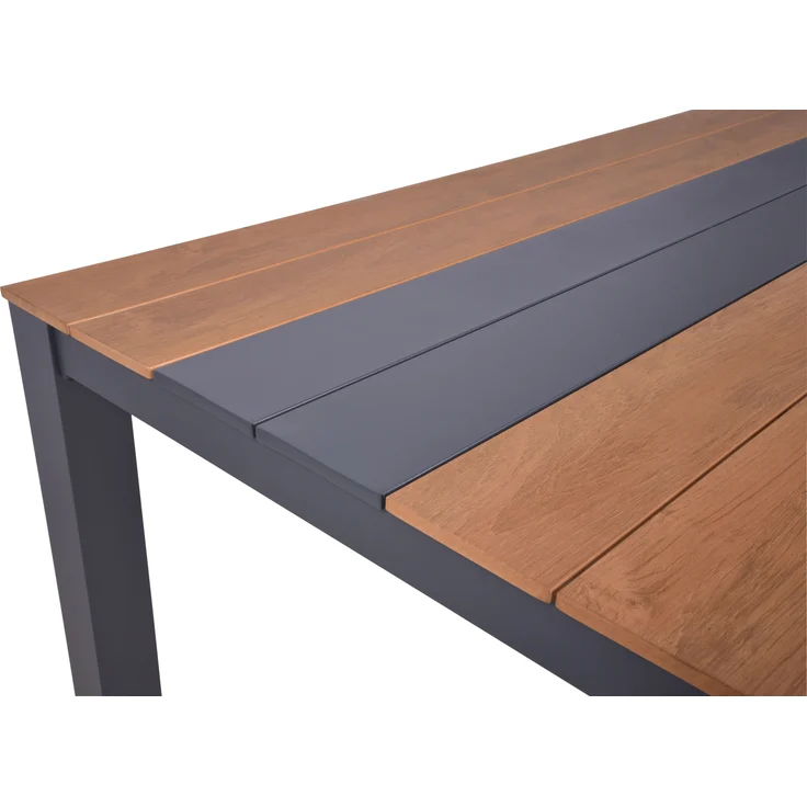 Gartentisch KATJA - Kunststoff, Braun, 200 x 100 x 75 cm | Terrassentisch Wetterfest Outdoor Tisch – Bild 6