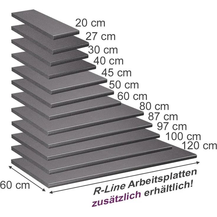 Küchenarbeitsplatte R-Line Granit 27 cm Vicco – Bild 3