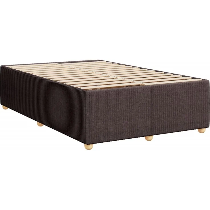 vidaXL Boxspringbett mit Matratze Dunkelbraun 120x190 cm Stoff 3289691 – Bild 9