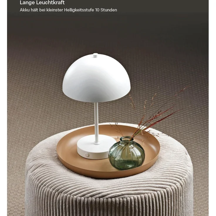 mokebo Tischleuchte Der Leuchtturm, Warmweiß, Tischlampe kabellos, aufladbar, dimmbare vintage LED-Lampe mit Akku – Bild 6