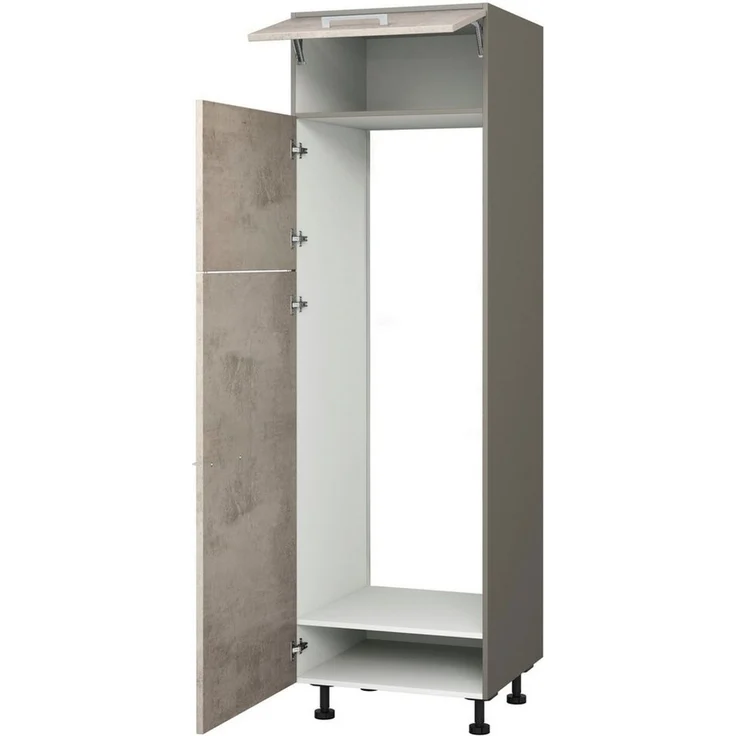 KOCHSTATION Kühlumbauschrank KS-Trea SKG-195-145 für integrierte Kühl-Gefrierkombi 145,0 cm, Breite 60 cm, Höhe 195 cm – Bild 1