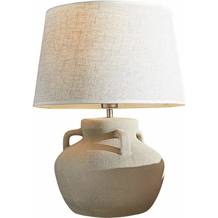 Mirabeau Tischleuchte Tischlampe Parya creme – Bild 4