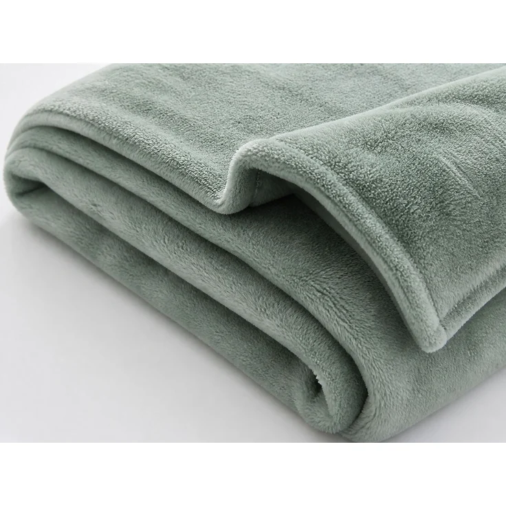 Kuscheldecke aus Polyester, extra dicke Winterdecke, Grün, 200 x 230 cm – Bild 3