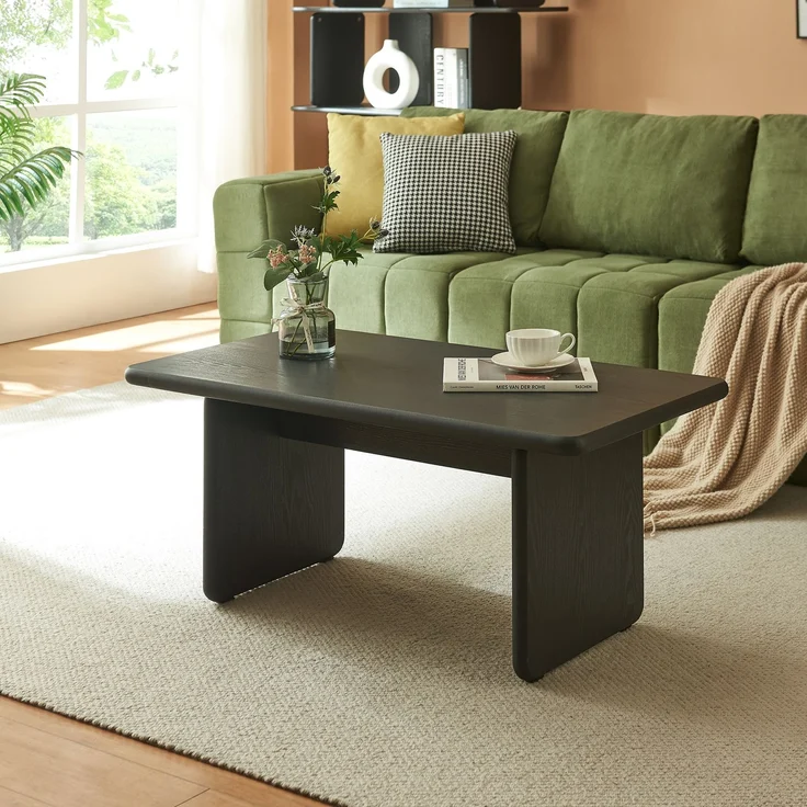 Couchtisch Gäljami 100x55x44 cm Schwarz [en. casa] – Bild 2