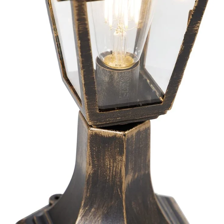 Qazqa Außen-Stehlampe Capital, ohne Leuchtmittel, E27, Gold/Messing, Klassisch / Antik, Kunststoff, 1-flammig – Bild 5