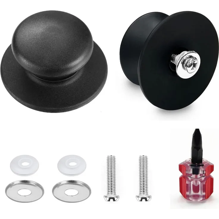 FELIXLEO Deckelgriff Topfdeckelgriff, Topfgriffe mit Kleiner Schraubenzieher (4-St)