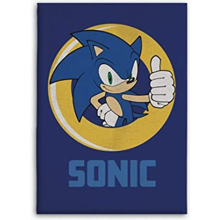 Sonic fleecedecke Kuscheldecke 140x100 cm Flauschige Decke für Kinder – Bild 2
