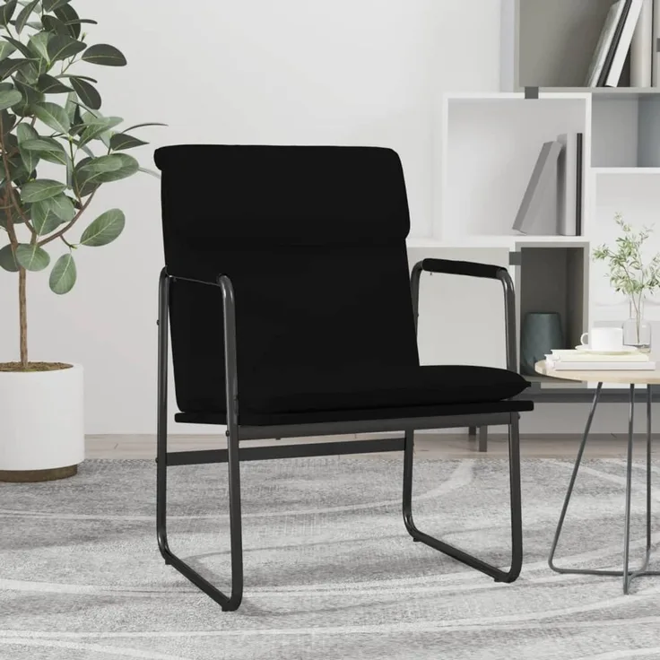 vidaXL Loungesessel Schwarz 55x64x80 cm Kunstleder 351360
