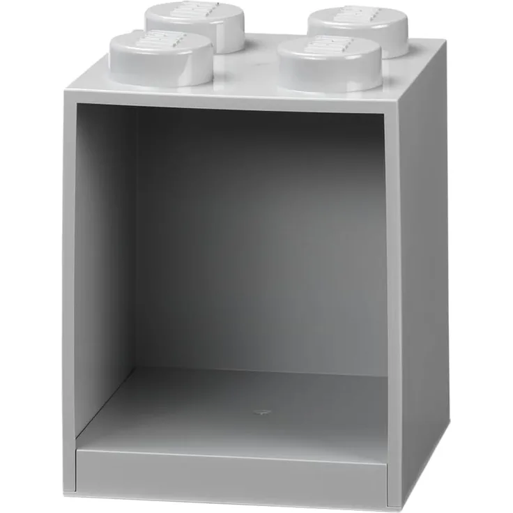 LEGO Wandregal, 4 Noppen, grau