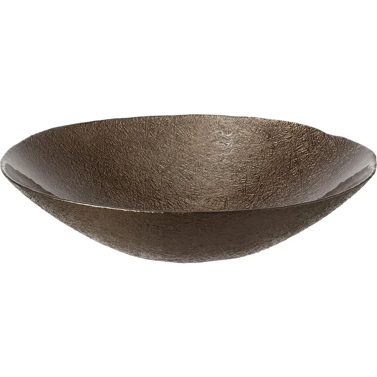 Leonardo Como Schale, Dekoschale, Schüssel, Schälchen, Bronzo, Glas, L 32 cm, 053311