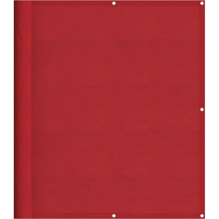 vidaXL Balkon-Sichtschutz Rot 120x800 cm 100% Polyester-Oxford 42002136