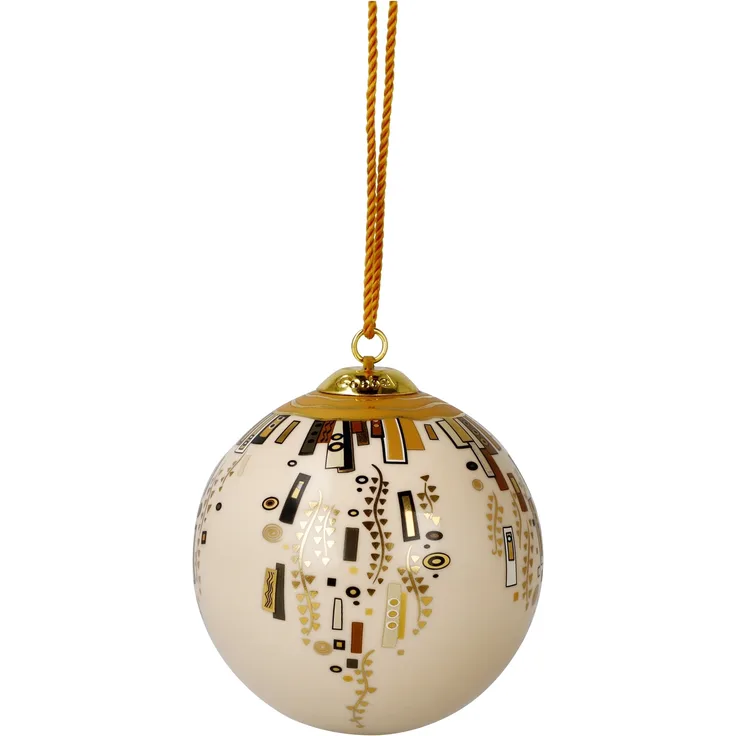 Goebel / Gustav Klimt -Ornamente,Kugel,7,5cm x 7,5cm x 7,5cm / Porzellan / 7,5cm x 7,5cm x 7,5cm