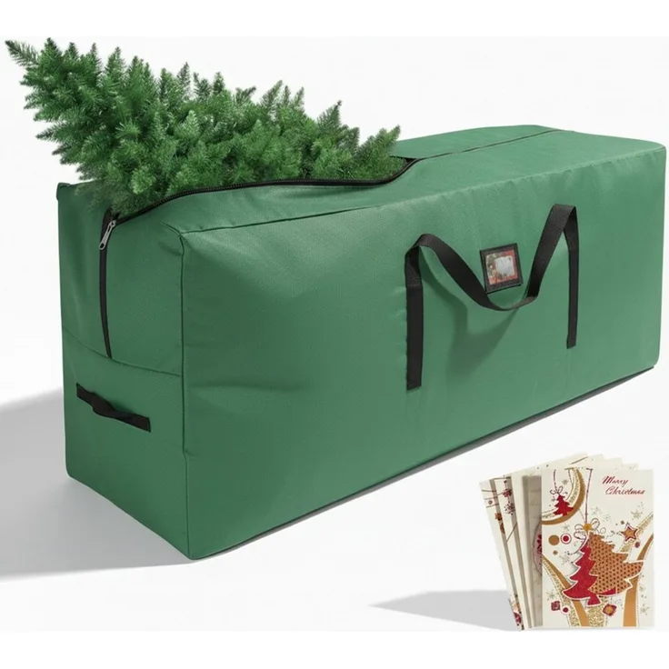 Onbest Aufbewahrungstasche Aufbewahrungstasche XXL 122 x 38 x 51 cm 600D Oxford Weihnachtsbaum, Wasserabweisend, Tragegriffe, 600D Oxford