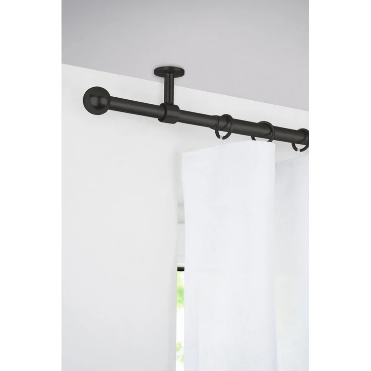 ondeco Gardinenstange Teleskopgarnitur Allrounder, Ø 19 mm, 1-läufig, ausziehbar, Bohren, verschraubt – Bild 3