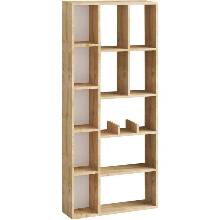 Calicosy 'DEMIOS' Bücherregal mit 12 Fächern in Saphir-Eiche-Optik H170 cm - Holz