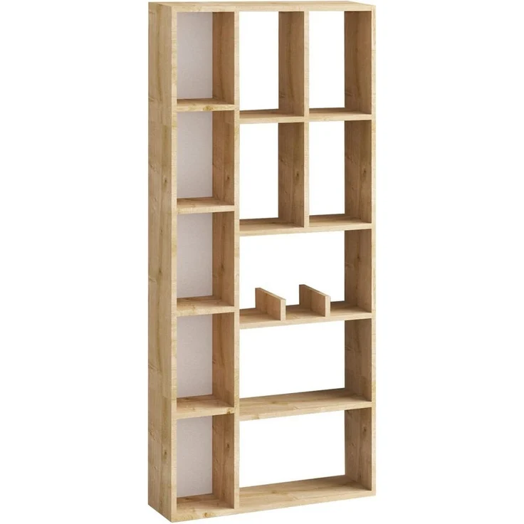 Calicosy 'DEMIOS' Bücherregal mit 12 Fächern in Saphir-Eiche-Optik H170 cm - Holz
