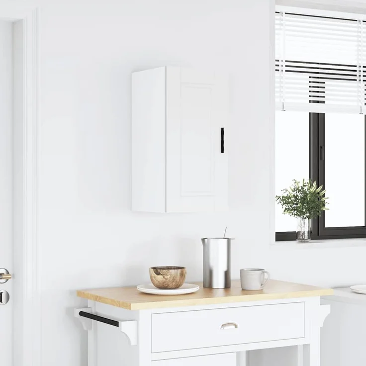 vidaXL Küchen-Hängeschrank Porto Weiß Holzwerkstoff 854017 – Bild 1