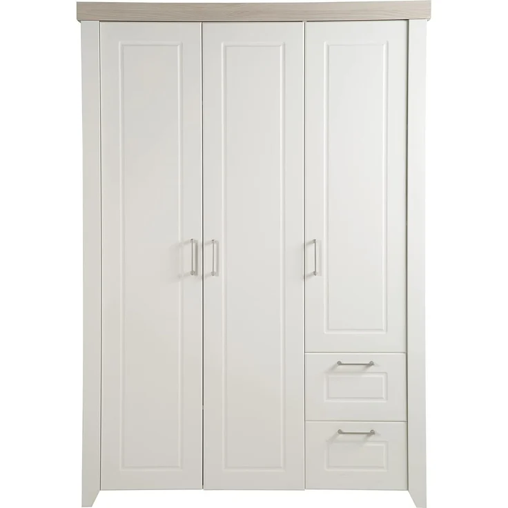 roba Kinderzimmerset 'Felicia' 3-teilig - Bett 70 x 140 - Kleiderschrank 3-türig - Weiß / Luna Elm – Bild 29