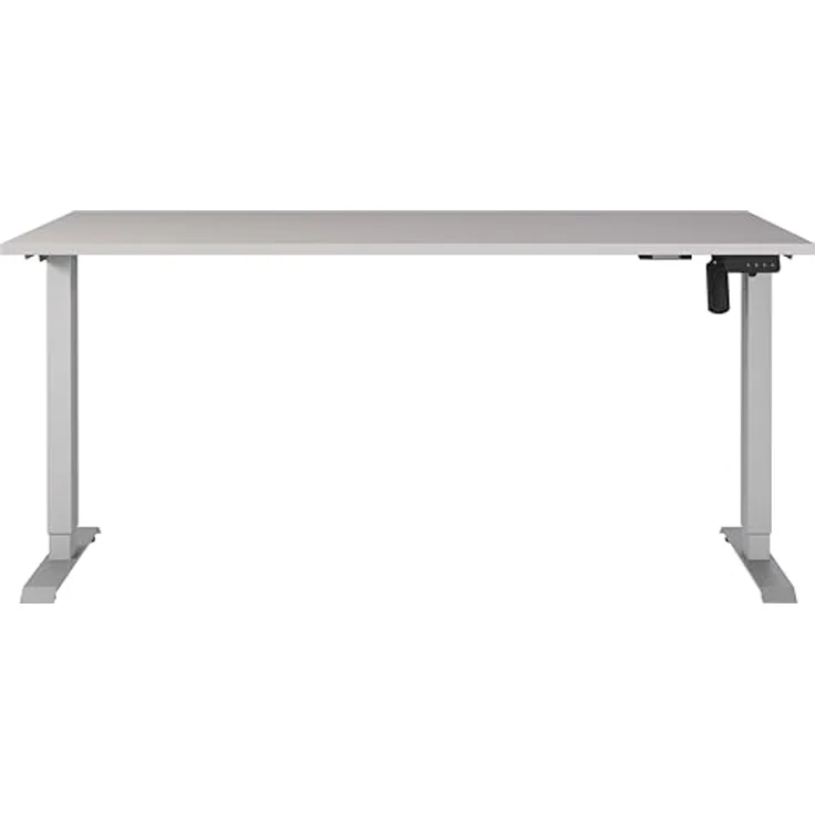 Germania Schreibtisch 8024-643, in Kaschmir/Silber, elektr. höhenverstellbar, 160 x 119 x 80 cm (BxHxT) – Bild 4