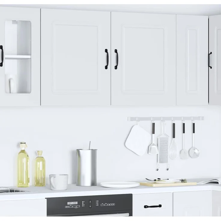 vidaXL Küchen-Hängeschränke 2 Stk. Kalmar Weiß Holzwerkstoff 853558 – Bild 4