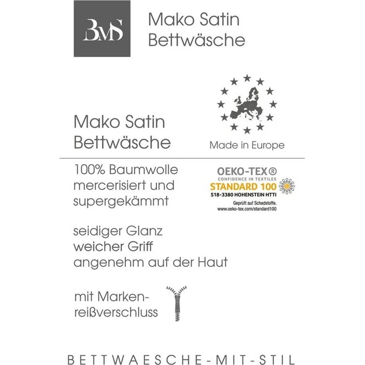 Mako Satin Seitenschläferkissen Bezug uni / einfarbig lila 40x200 cm – Bild 3