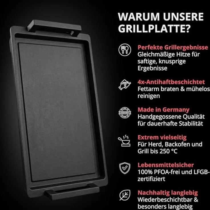 Thiru Grillplatte Lieblingspfanne - 41x24 cm – Bild 7