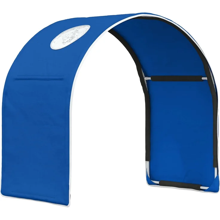 vidaXL Bettunnel 2 pcs Blau 211 x 52,5 x 2 cm Polyester 893704 – Bild 4