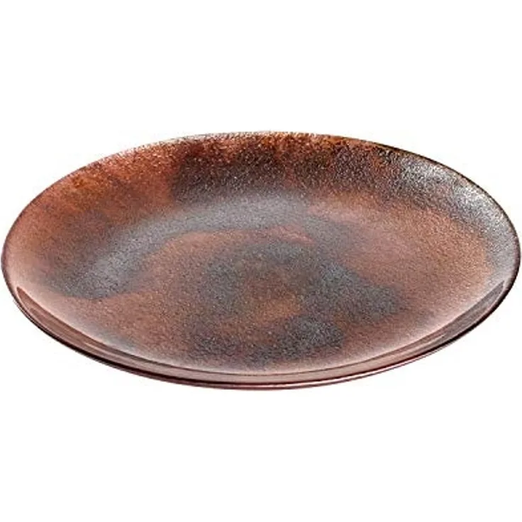 Leonardo Teller POESIA, Speiseteller, Dekoteller, Kalk-Natron Glas, Rosé, 32 cm, 050636