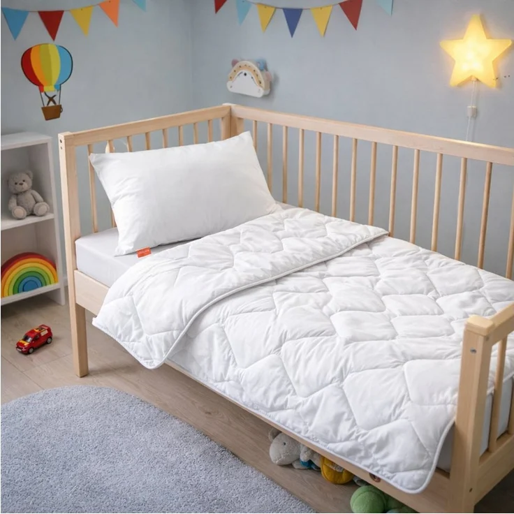 sleepling Kinderbettdecke Bettwaren-Set, Set inkl. Decke (100x135 cm) und Kissen (40x60 cm) – Bild 5
