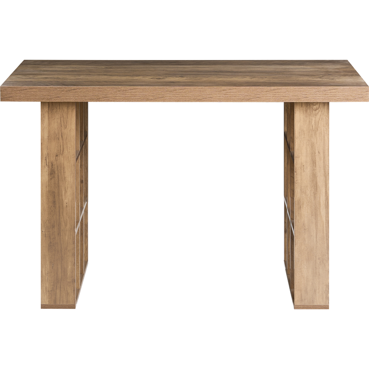Schreibtisch ELURA Hellbraun 120 cm 60 cm mit Fächern – Bild 4