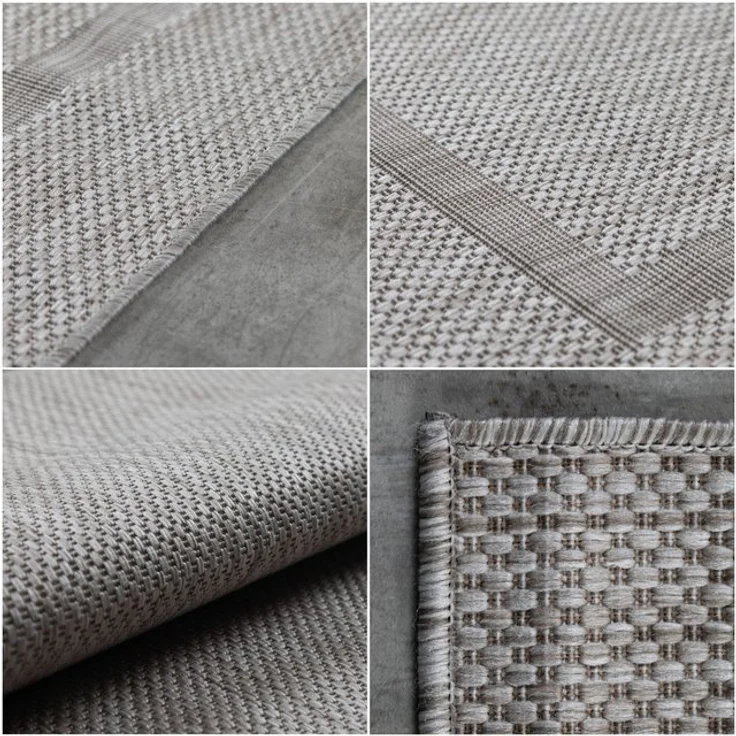 Carpettex Outdoorteppich Unicolor - Einfarbig, Läufer, Höhe: 5 mm, Teppich Wetterfest Balkon Küchenteppich Flachgewebe Sisaloptik – Bild 4