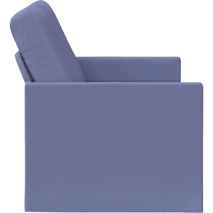 vidaXL 2-Sitzer Sofa Jeans blau 130 x 81 x 82 cm Stoff 42041052 – Bild 3