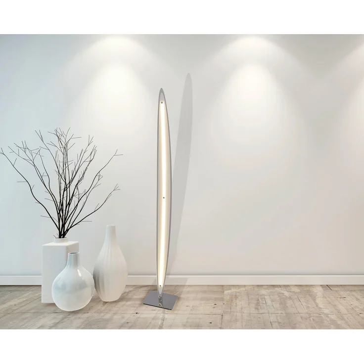 näve LED Stehlampe Surf, Dimmfunktion, LED fest integriert, Warmweiß, Stehleuchte "Surf",dimmbar, inkl. 144 LED´s 3000K, 1850lm total 29W – Bild 2