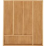 2 x Besteckkasten Bambus 5 Fächer 10044010